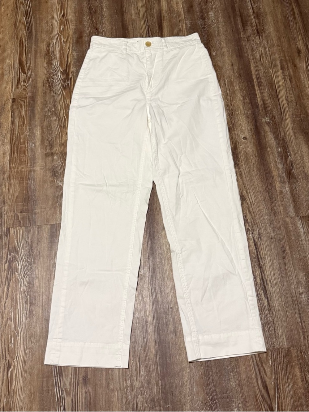 Everlane Trousers Women's 0 White Spring Lightweight Everyday Pants